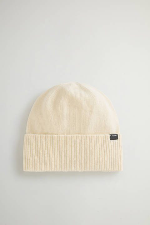 Beanie in Pure Cashmere White | Woolrich
