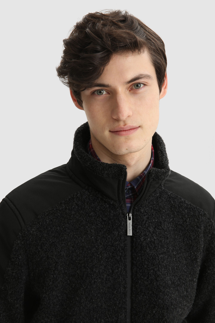 Sherpa full-zip Track Jacket with nylon inserts