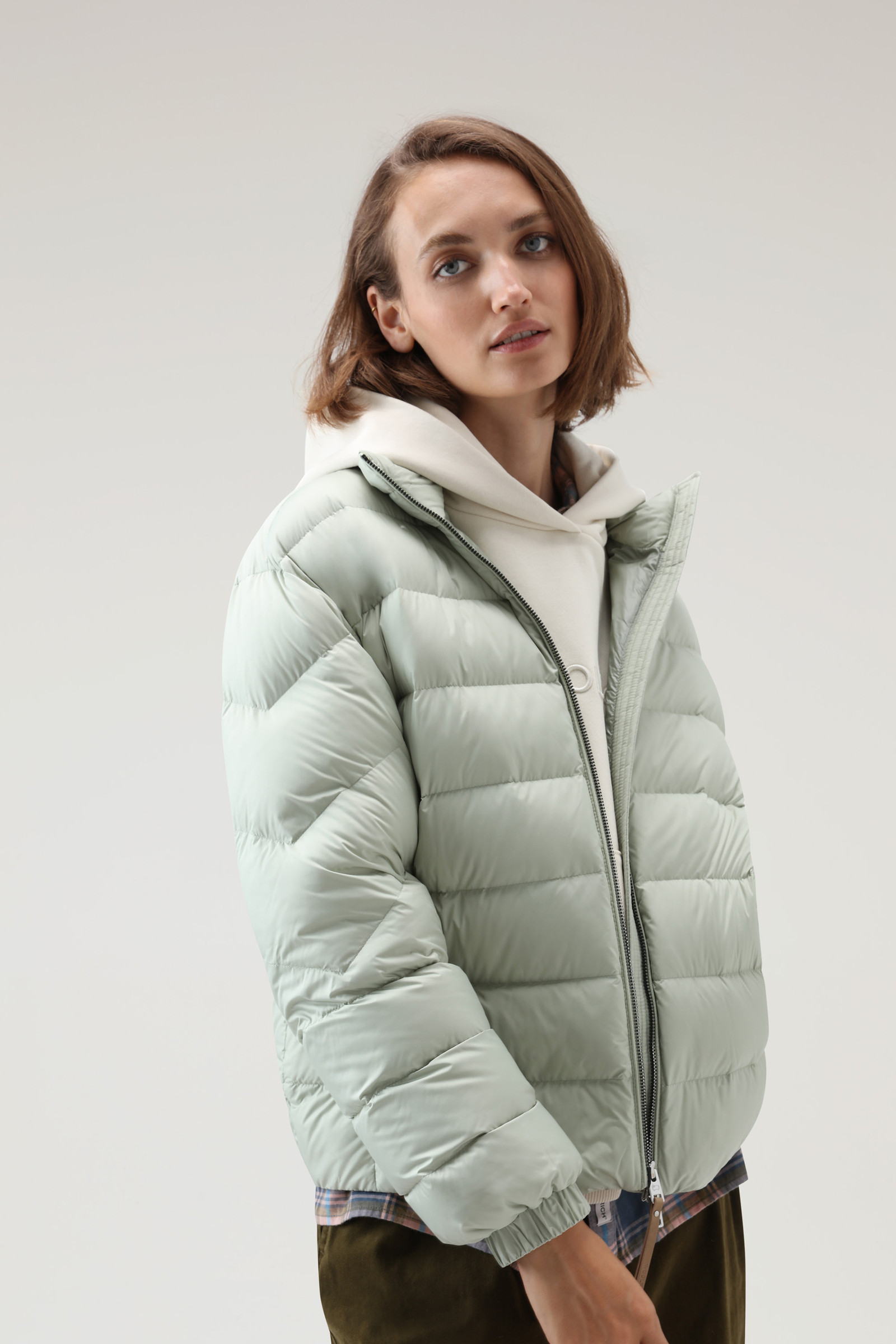 Ellis Microfiber Down Jacket Green photo 4 | Woolrich