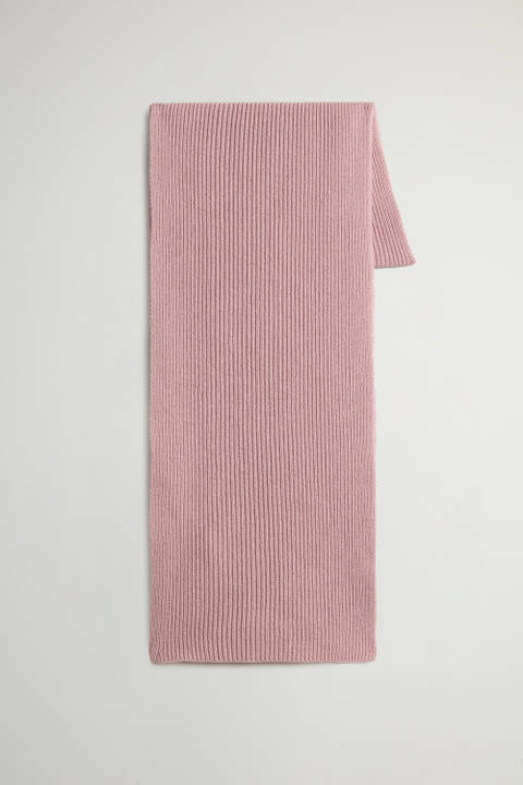 Geribde sjaal van zuiver kasjmier Roze | Woolrich