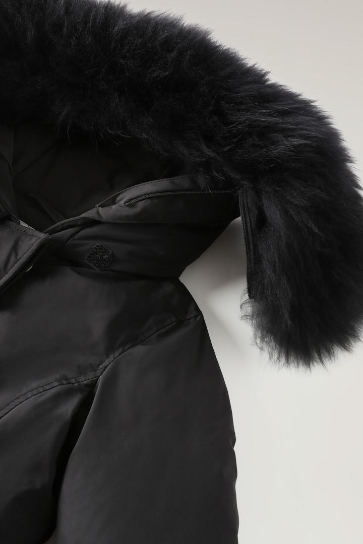 Girls Luxury Arctic Parka in Urban Touch with Cashmere Fur black Woolrich PL