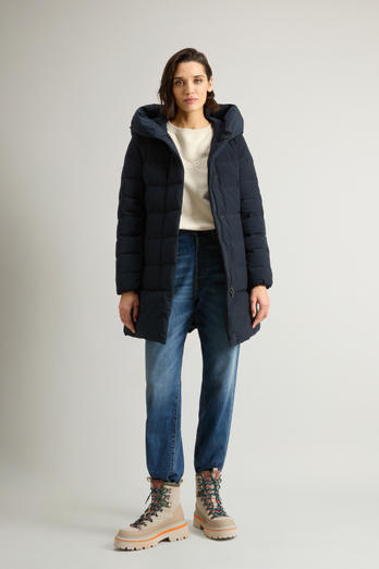 Puffy Prescott Parka en tissu Urban Touch Bleu | Woolrich
