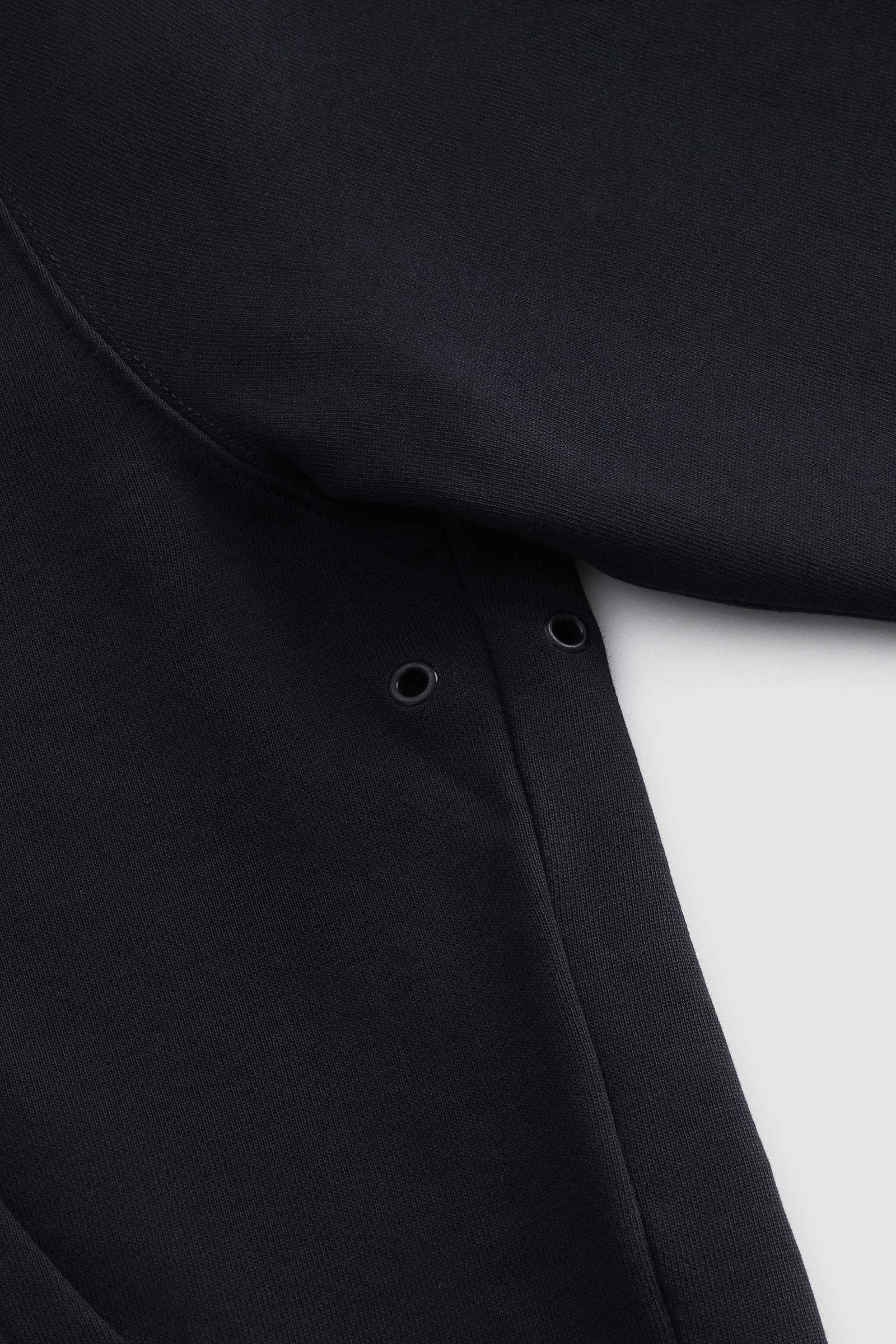 Fleece Hoodie with Embroidered Vintage Logo Blue photo 6 | Woolrich