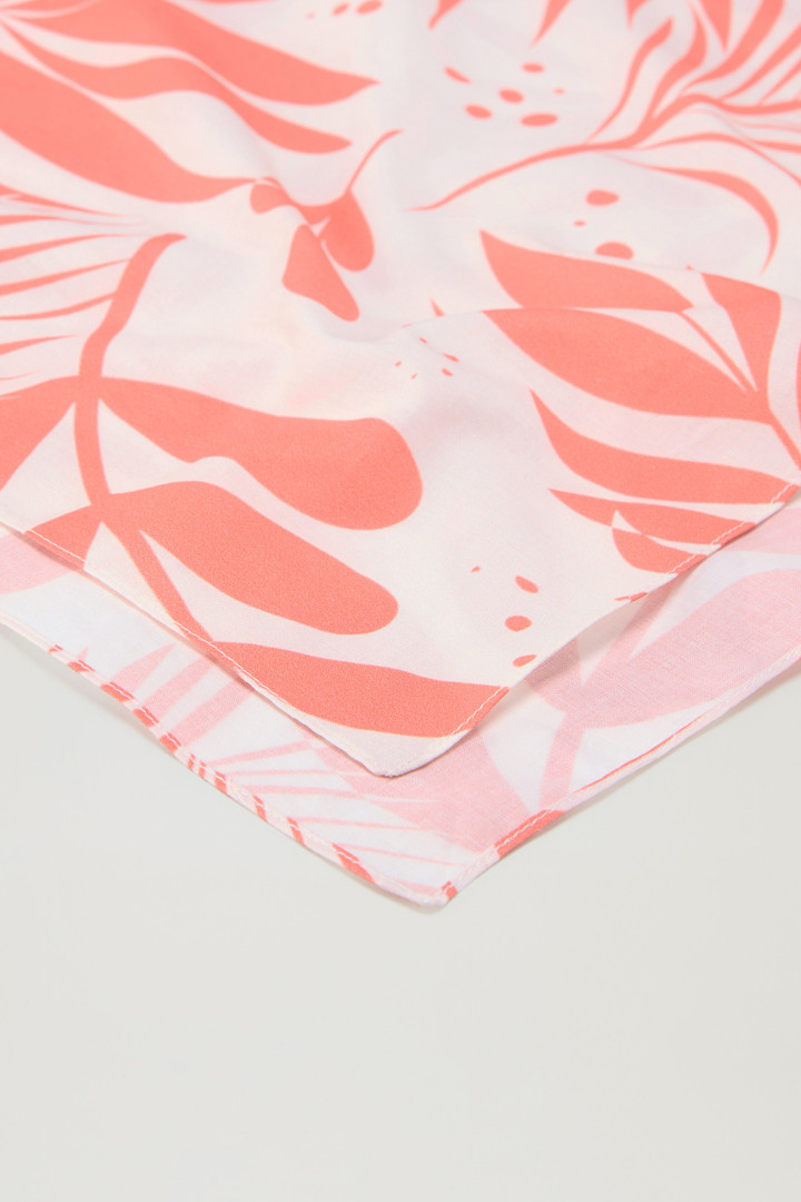 Garment-Dyed Printed Bandana in Pure Cotton Pink photo 3 | Woolrich