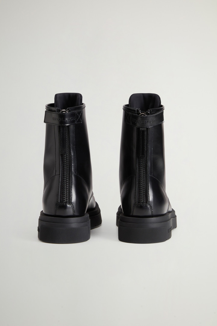 Leather Combat Boots Black photo 3 | Woolrich