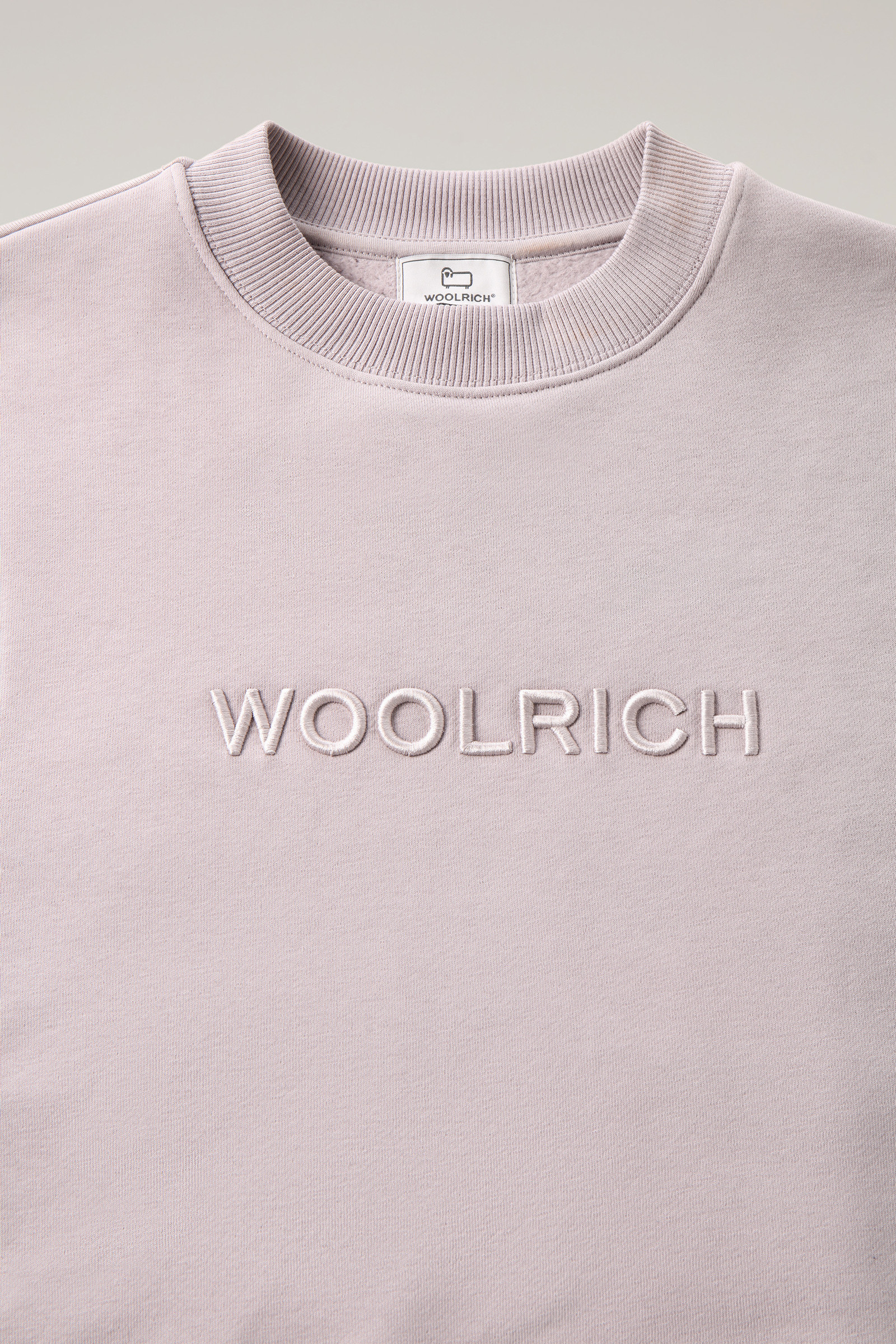 Embroidered Logo Fleece Sweatshirt Lilac photo 6 | Woolrich