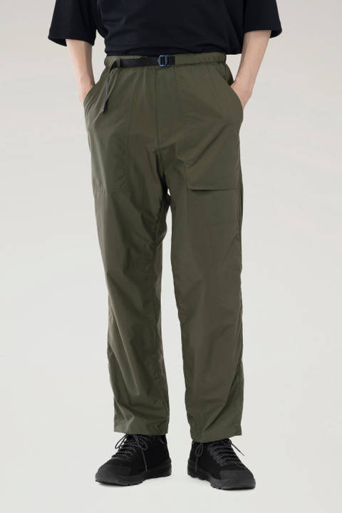 Ranch Pants in Recycled Nylon Green | Woolrich