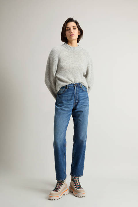 Pantalon teint en pièce en denim Bleu | Woolrich