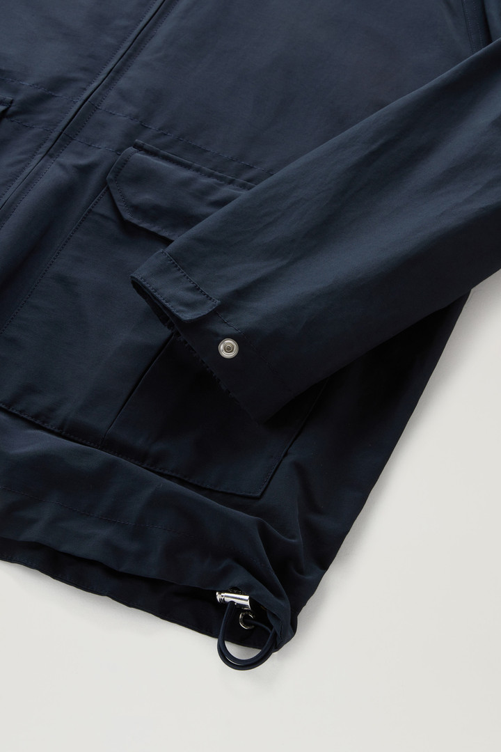 Cruiser Jacket in Ramar Cloth with Hood Blue photo 9 | Woolrich