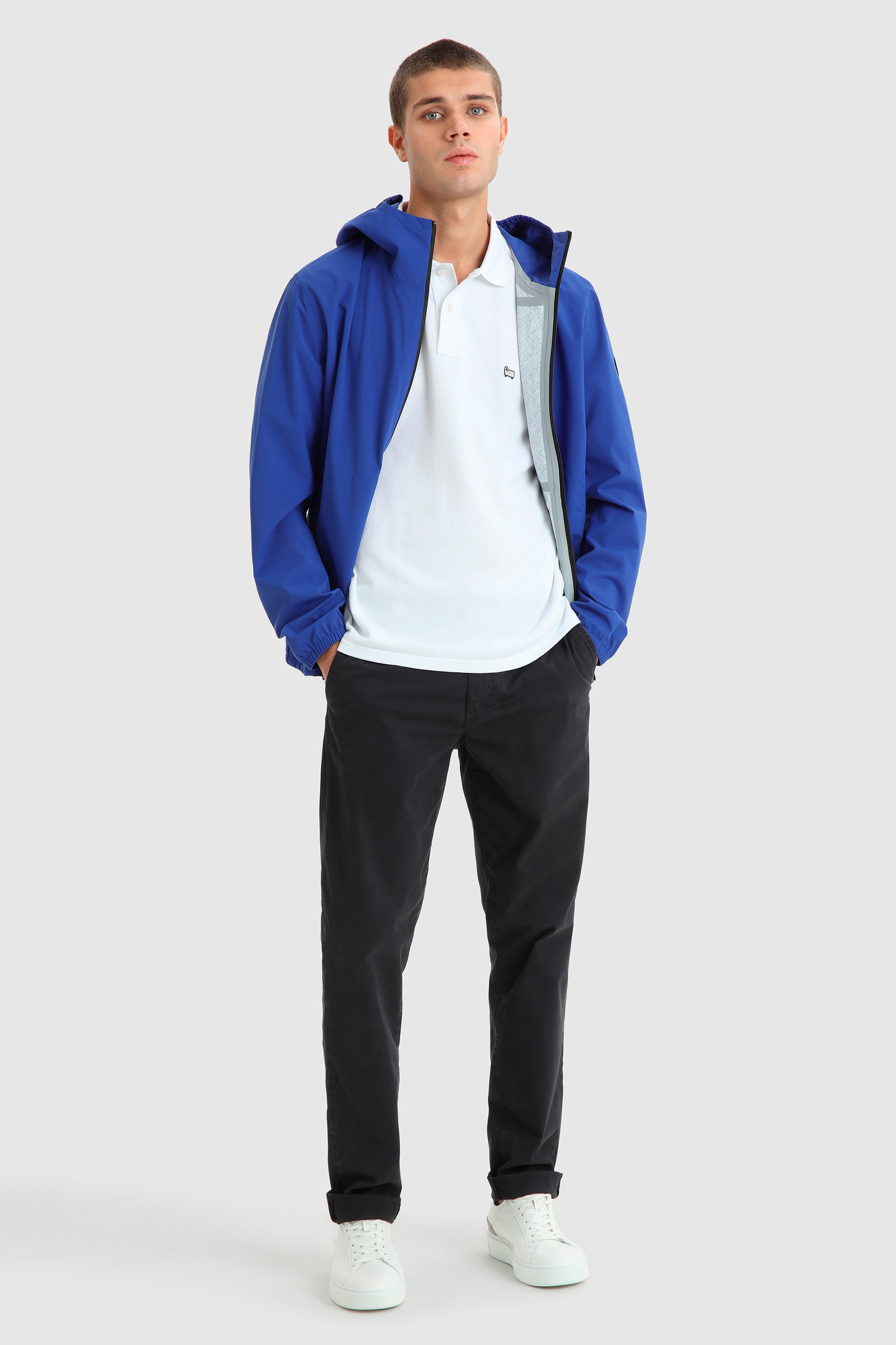 Polo American classique en coton blanc photo 2 | Woolrich