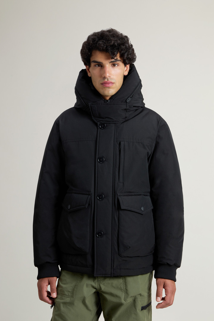 Ramar Cloth Bomber Jacket with Detachable Hood Black photo 1 | Woolrich