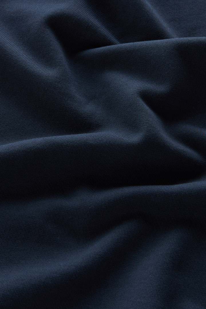 Sweat-shirt à col rond pour garçon en pur coton avec impression Bleu photo 5 | Woolrich