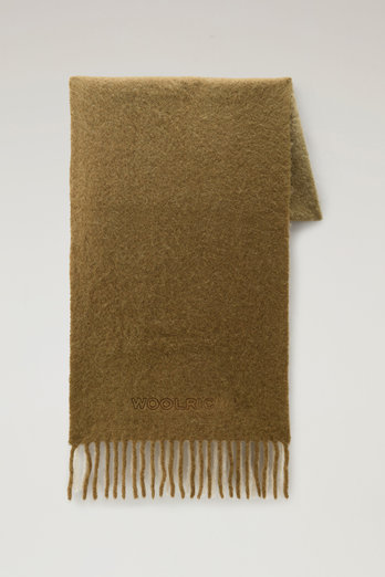 Garment-dyed Scarf in Alpaca Blend with Dégradé Effect Brown | Woolrich