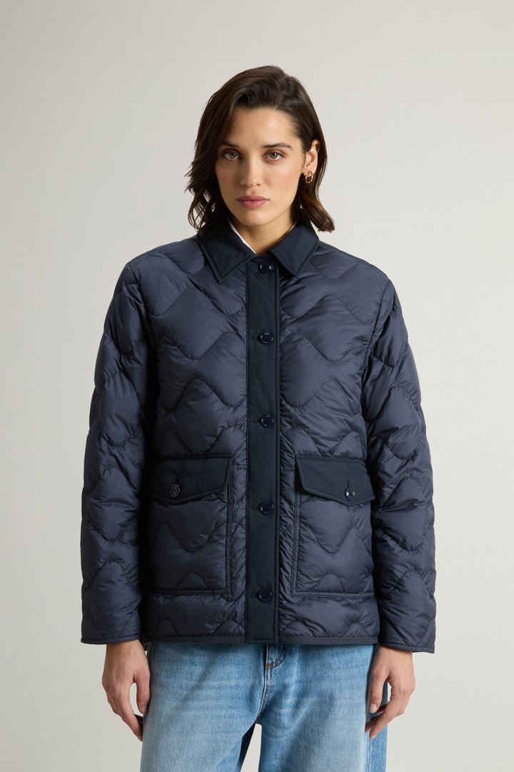 Microfiber Heritage Jacket Blue photo 1 | Woolrich