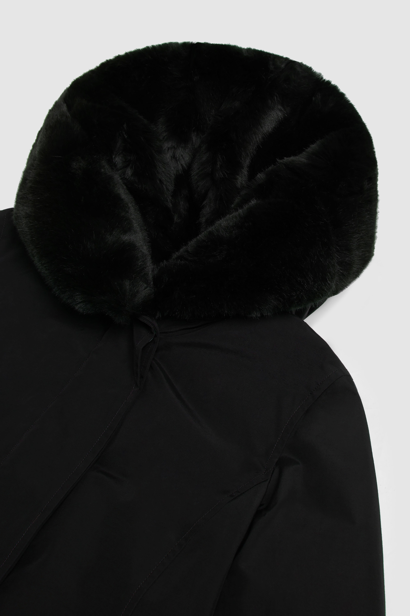Beaker Parka with Faux Fur Black photo 7 | Woolrich