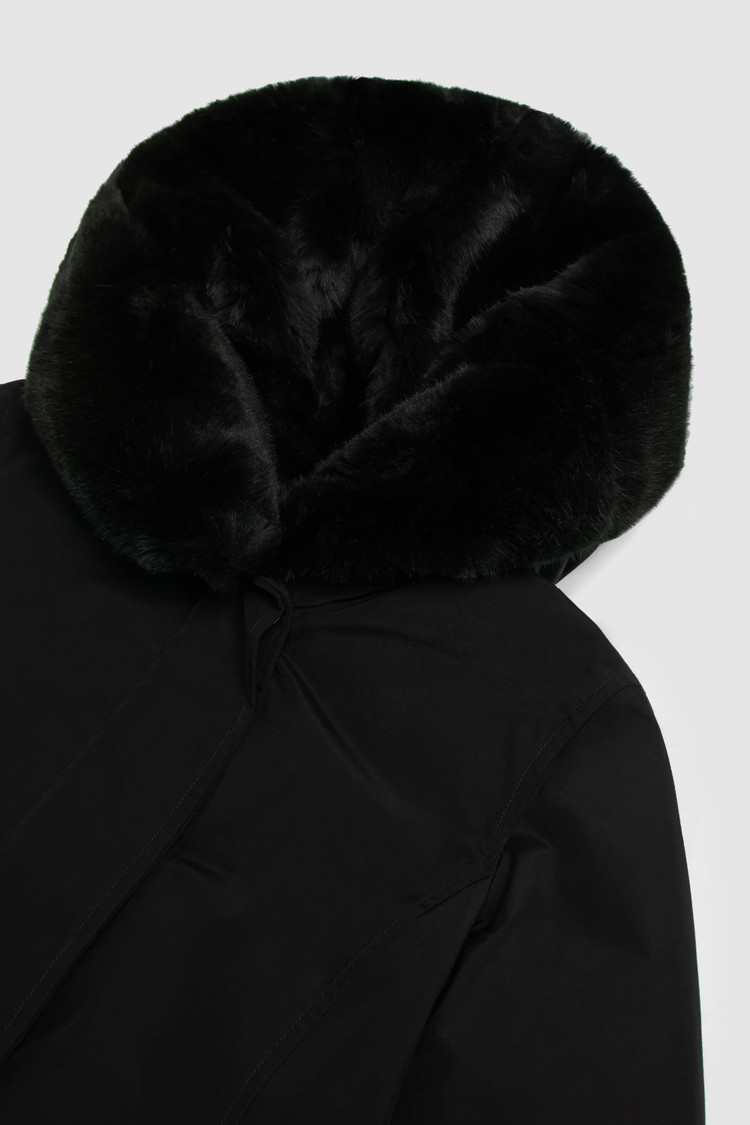Beaker Parka with faux fur