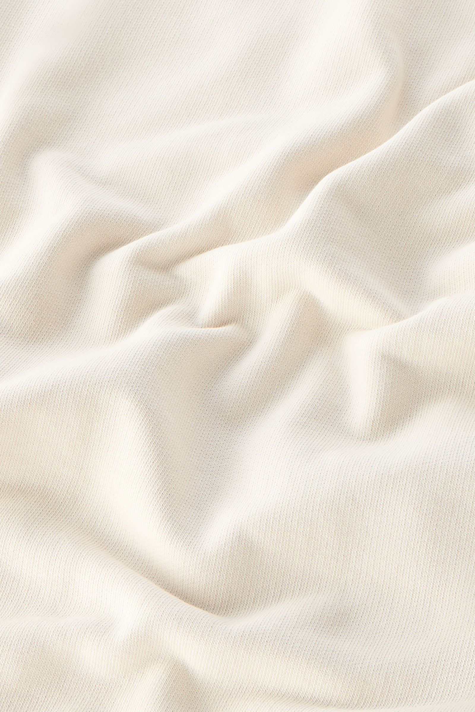 Varsity Crewneck in Garment-Dyed Pure Cotton Fleece White photo 8 | Woolrich
