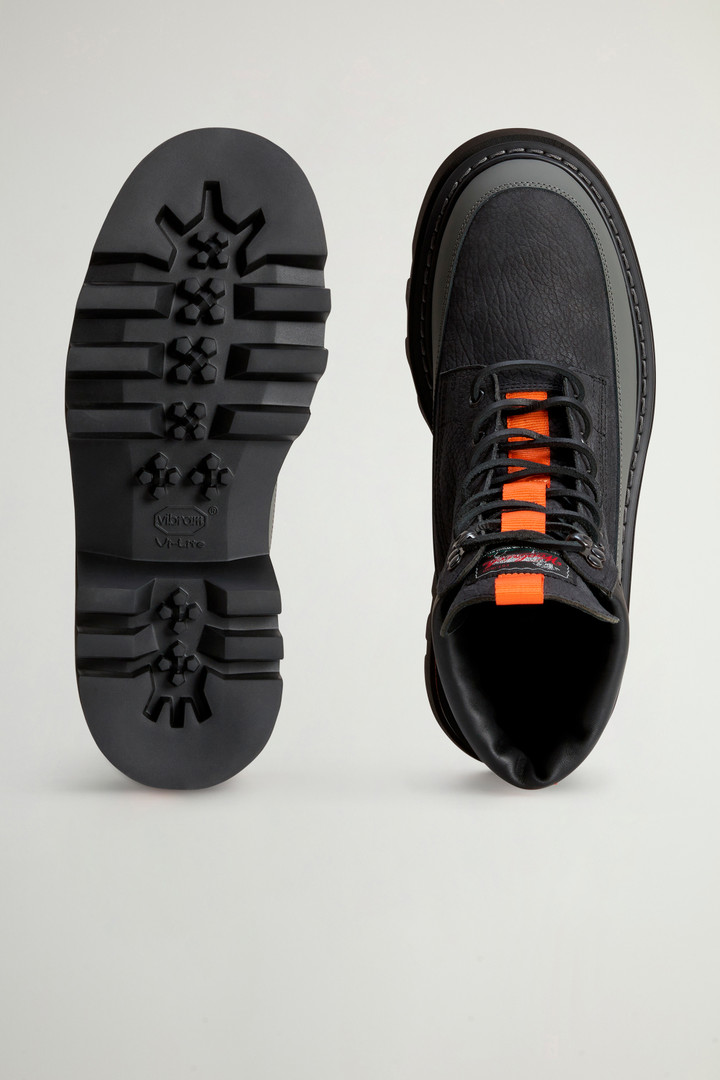 Ankle Boots in Tumbled Nubuck Leather by Todd Snyder Black photo 4 | Woolrich