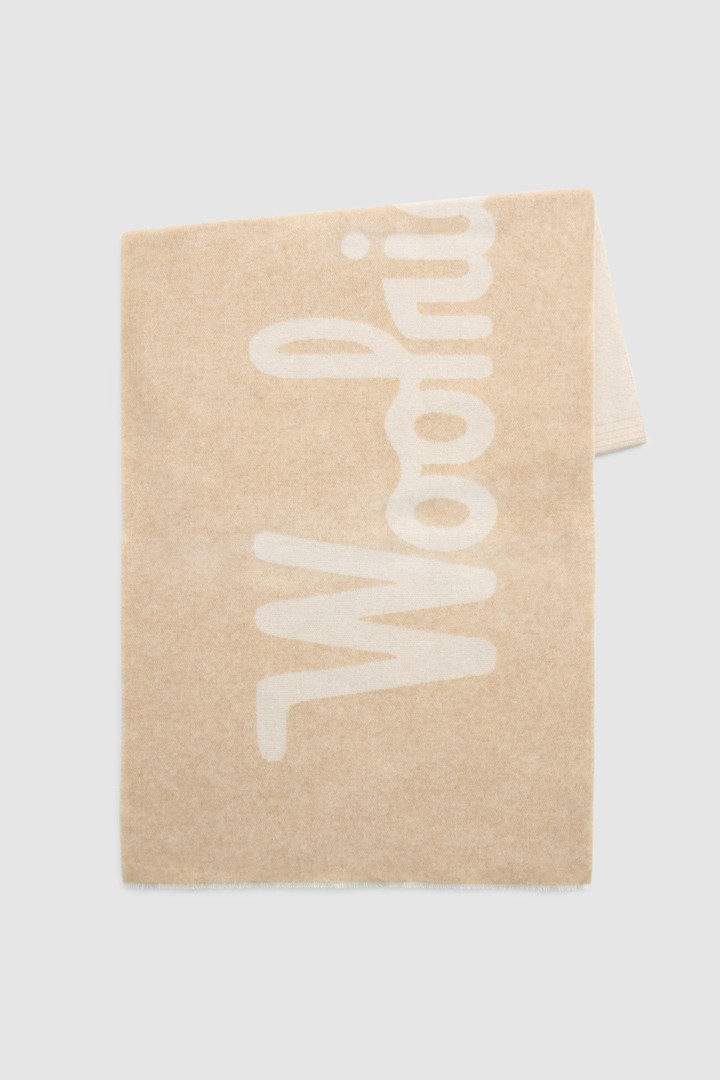 Schal mit Logo aus Wollmischung