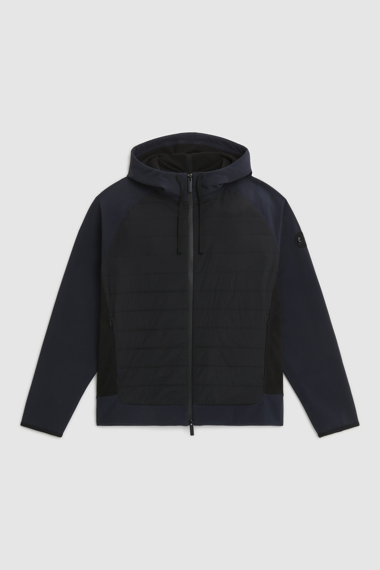 Cotton-nylon blend full-zip Hoodie