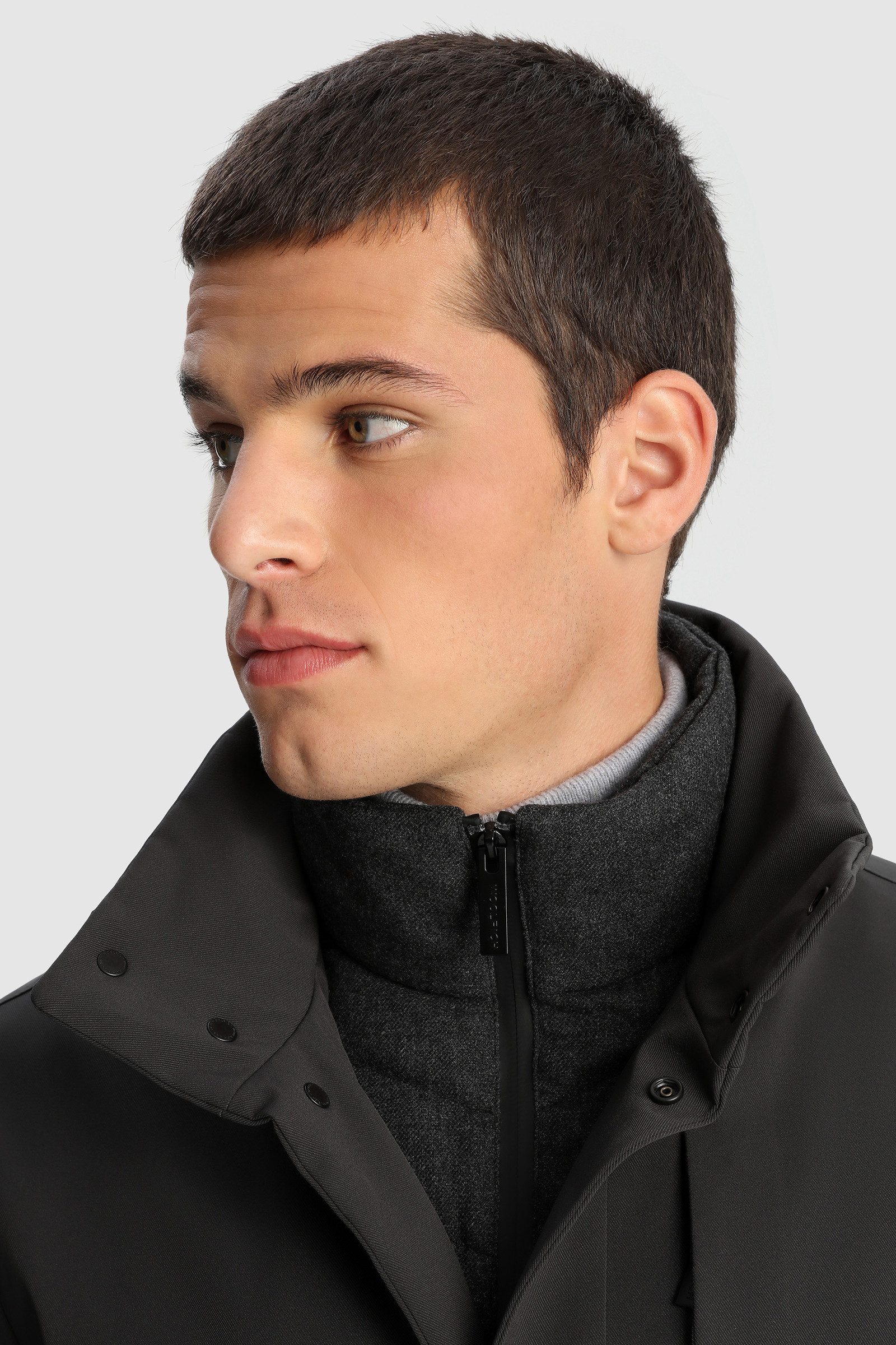 Commuting 2-In-1 Coat in Stretch Fabric Black photo 5 | Woolrich