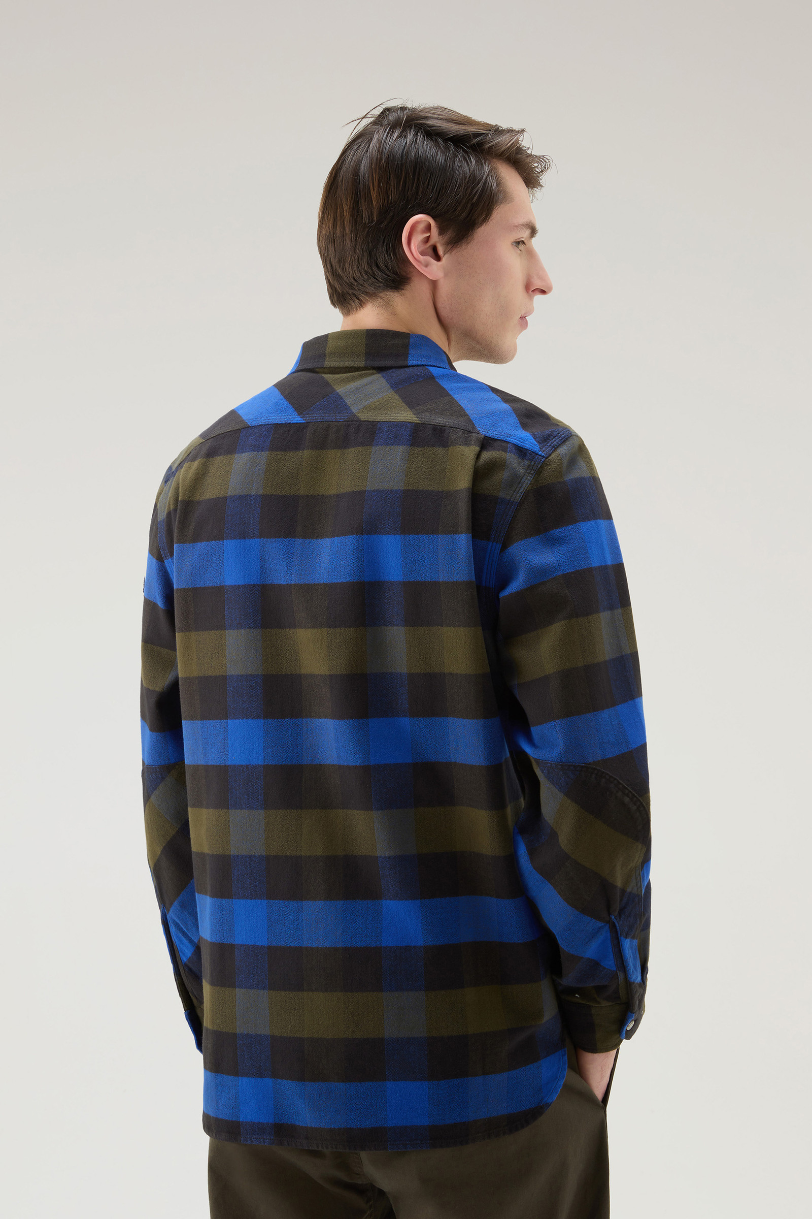 Camicia U.S. Trails in flanella blu photo 3 | Woolrich