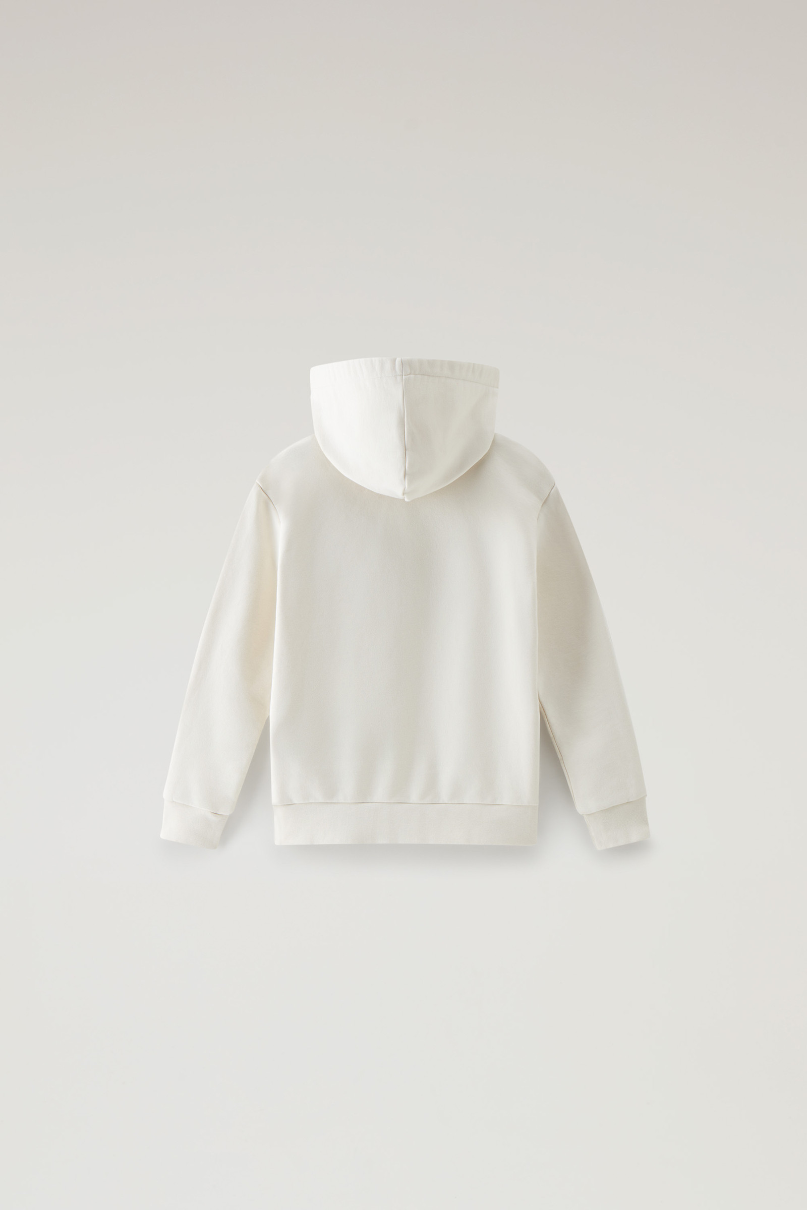 Kapuzenpullover im College-Stil aus reiner Baumwolle für Jungen weiß photo 2 | Woolrich