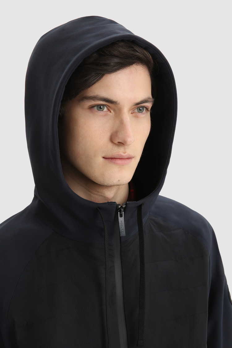 Cotton-nylon blend full-zip Hoodie