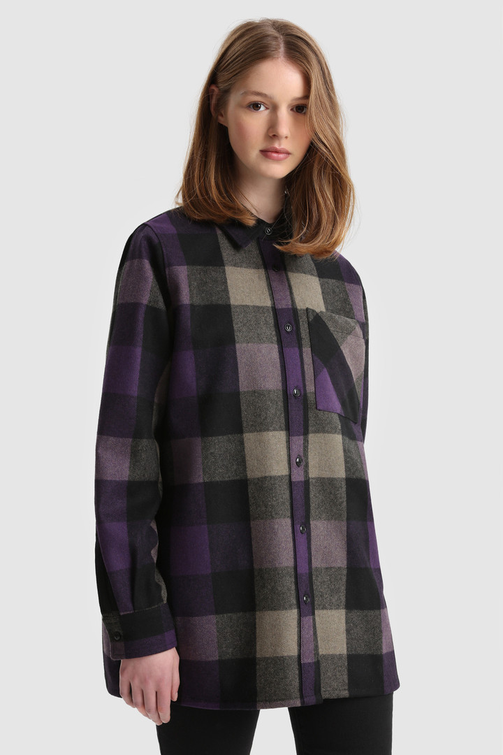 Boyfriend Overshirt - Made in Usa Violet | Woolrich
