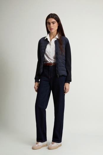 Hybridbomberjacke aus Nylon Blau photo 1 | Woolrich