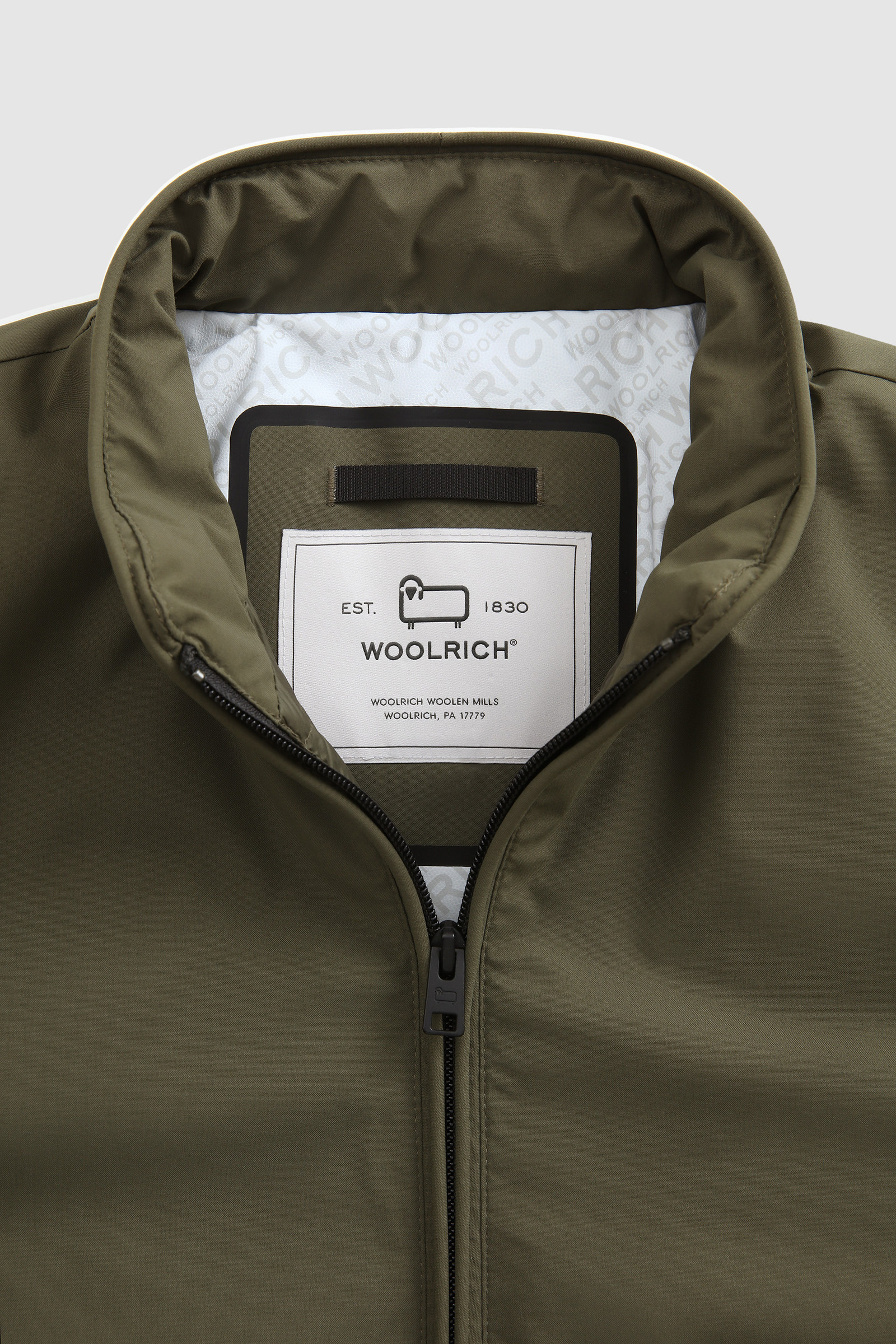 Two-Layer Padded Sailing Bomber Green photo 5 | Woolrich