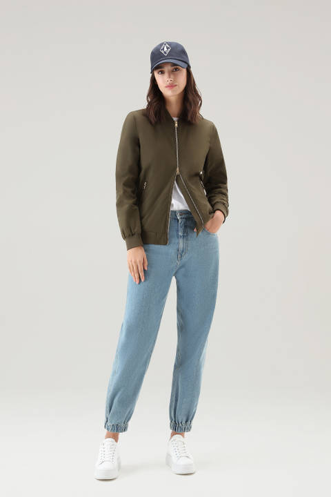 Bomber Charlotte en Urban Touch Vert | Woolrich