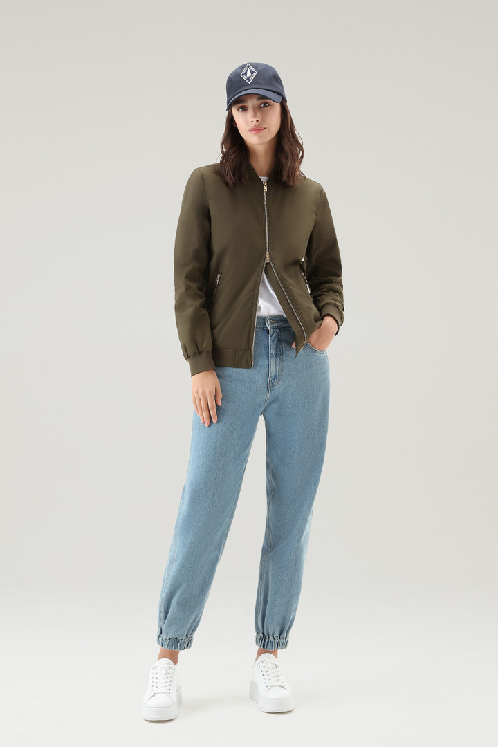 Charlotte Bomber in Urban Touch Green photo 2 | Woolrich