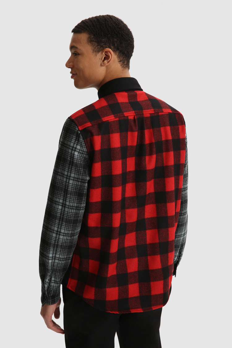 Alaskan Melton Shirt in recycled Italian wool
