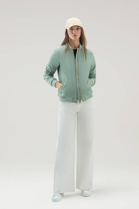 Bomber Charlotte en Urban Touch Vert | Woolrich