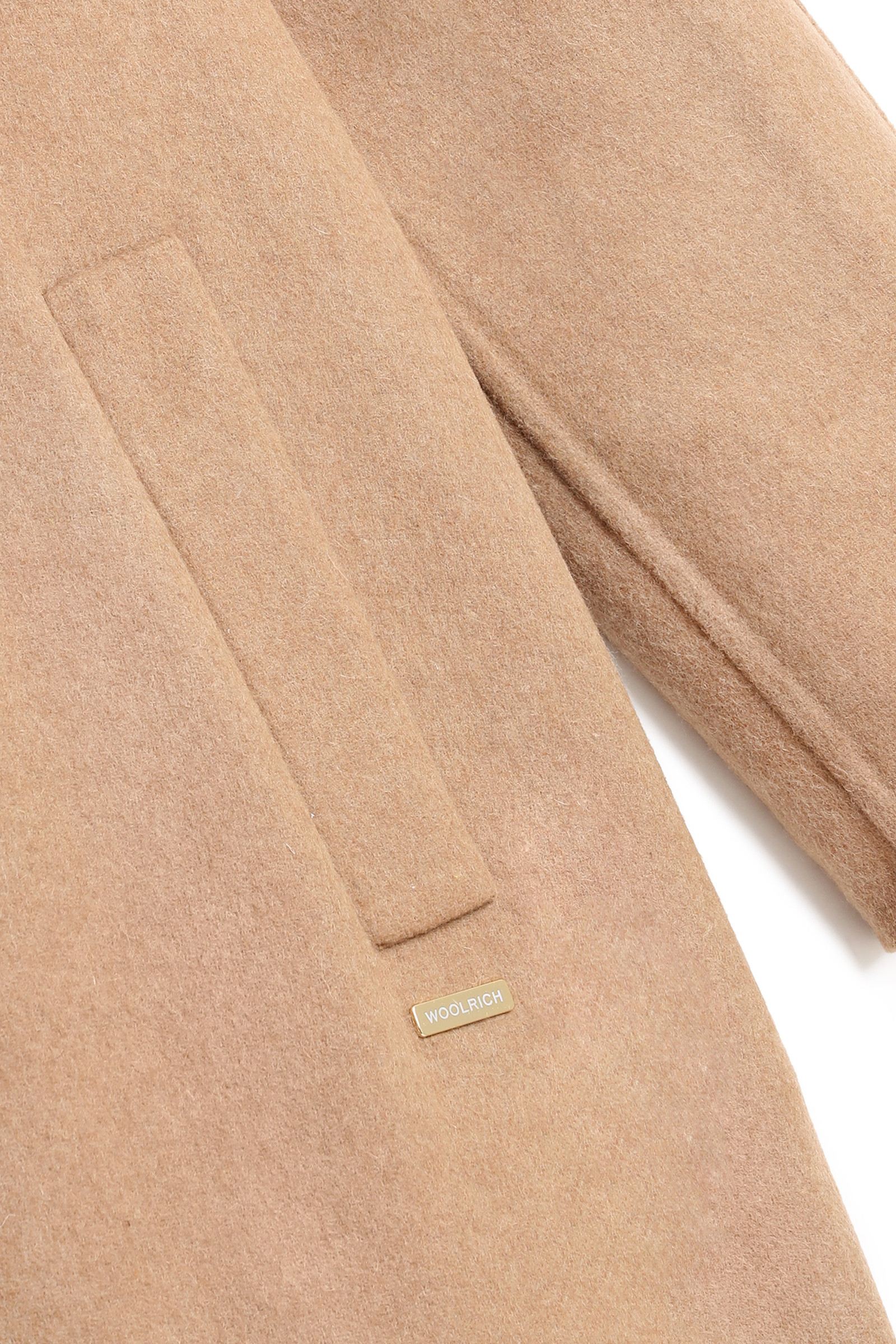Callery Wool Coat with Waist Belt Beige photo 8 | Woolrich