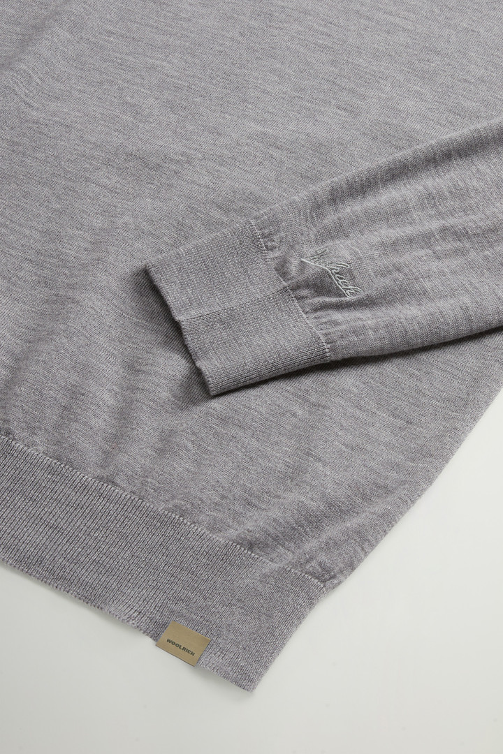 Turtleneck Sweater in Pure Merino Virgin Wool Gray photo 7 | Woolrich