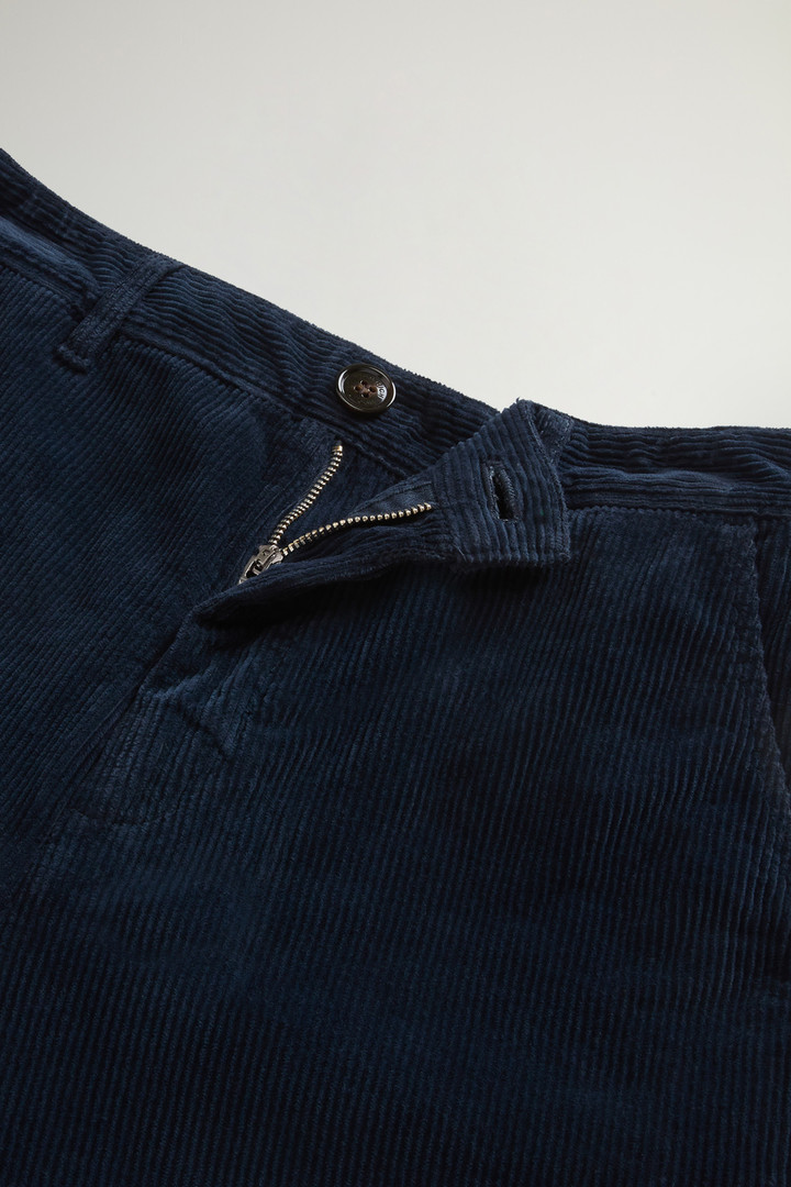 Stückgefärbte Hose aus Cordsamt Blau photo 5 | Woolrich