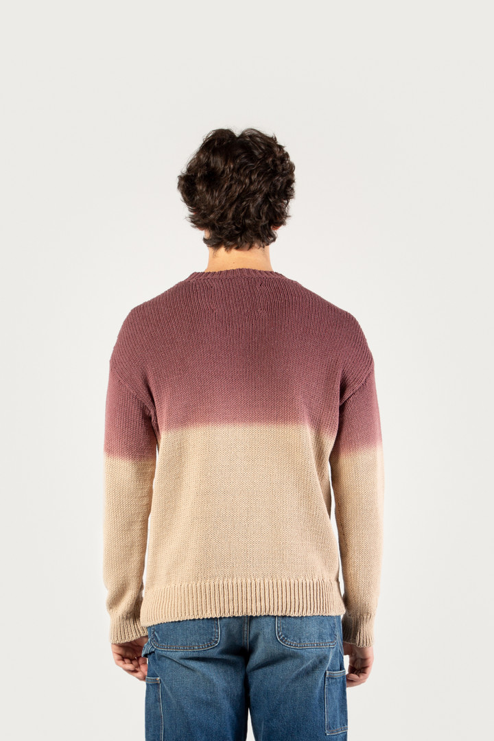 Maglia girocollo in misto cotone con effetto ombré - One Of These Days / Woolrich Bianco photo 3 | Woolrich