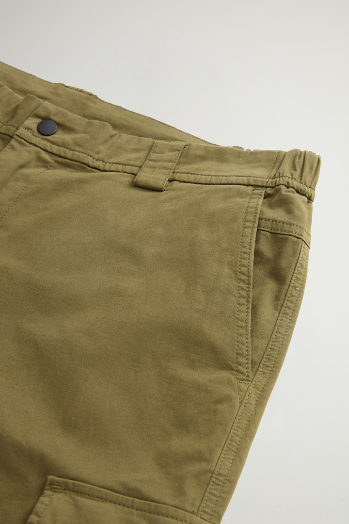 Pantaloni cargo tinti in capo in cotone elasticizzato Verde photo 6 | Woolrich