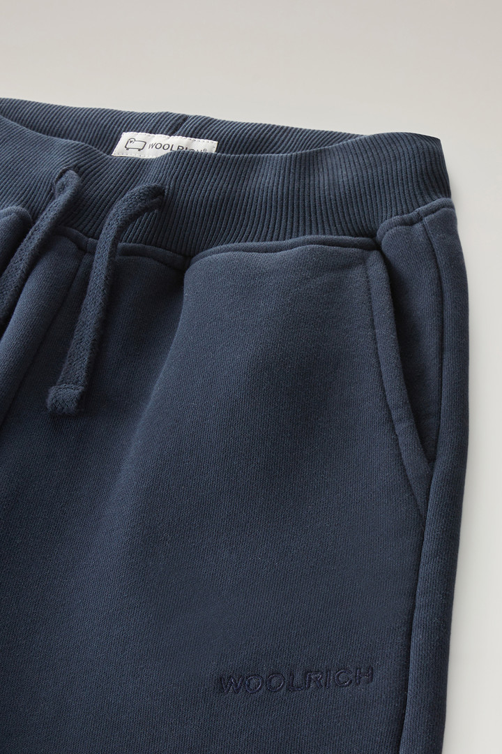 Girls' Sweatpants in Pure Cotton Blue photo 4 | Woolrich