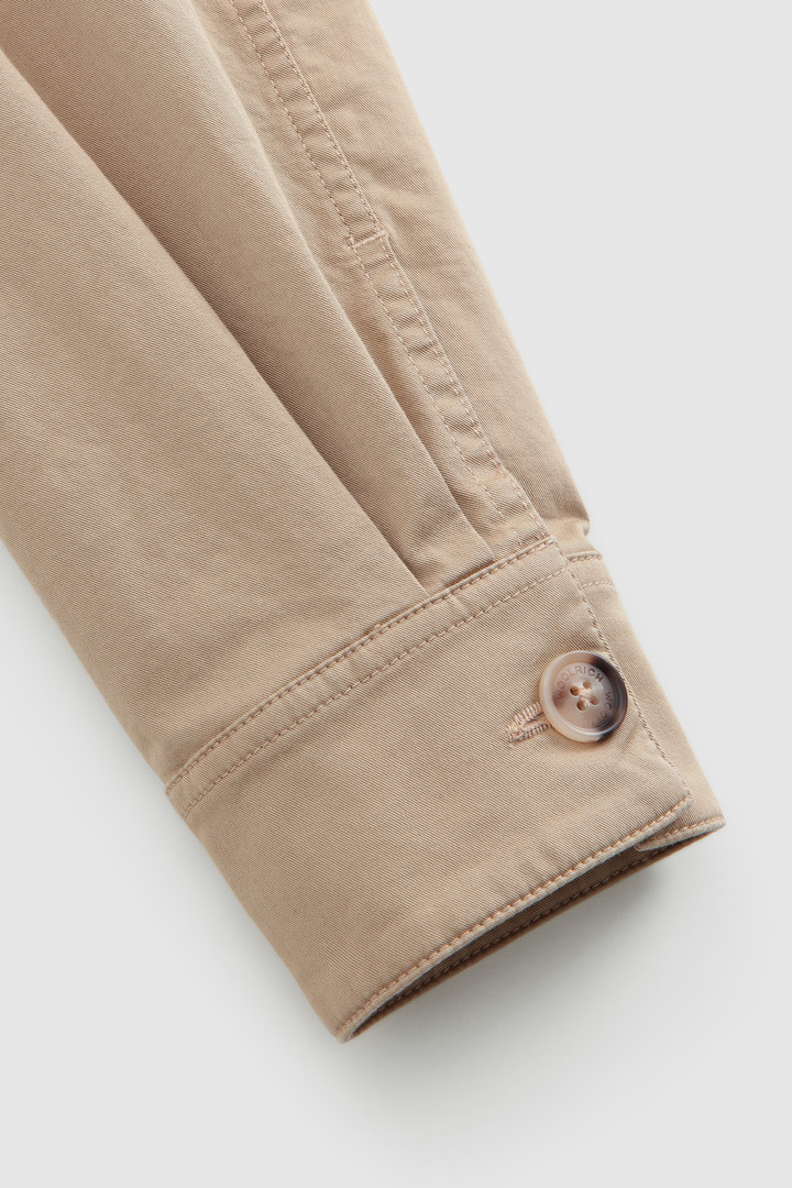 Overshirt aus Stretch-Baumwolle Beige photo 7 | Woolrich