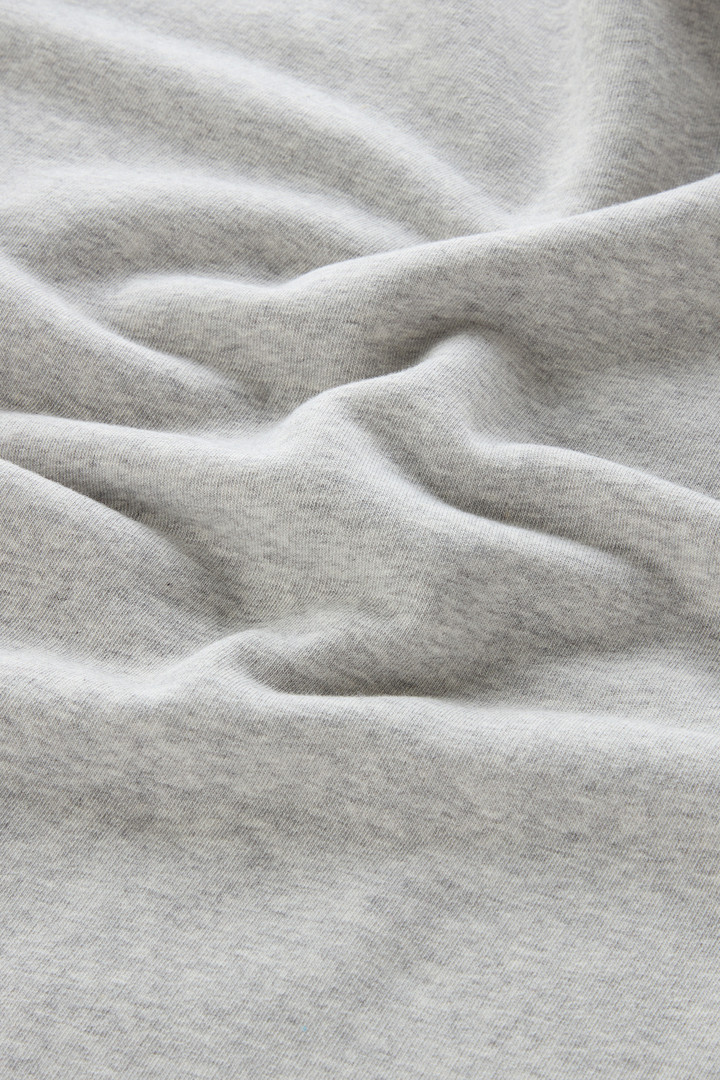 Sudadera de mezcla de algodón con capucha y logotipo bordado Gris photo 8 | Woolrich