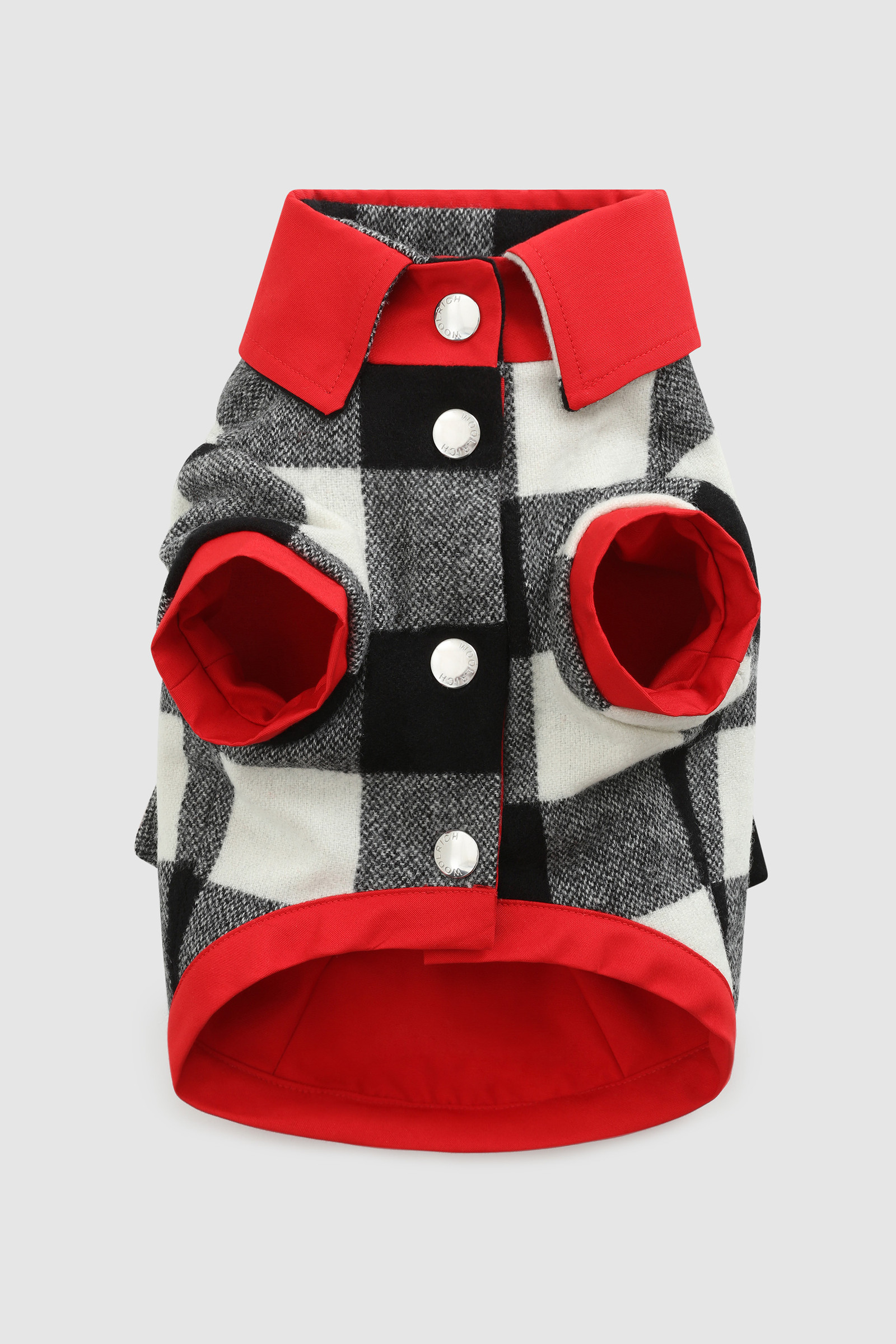 Temellini / Woolrich Small Dog Buffalo Check Overshirt White photo 5 | Woolrich