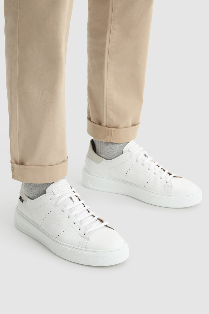Tumbled leather Classic Court sneakers