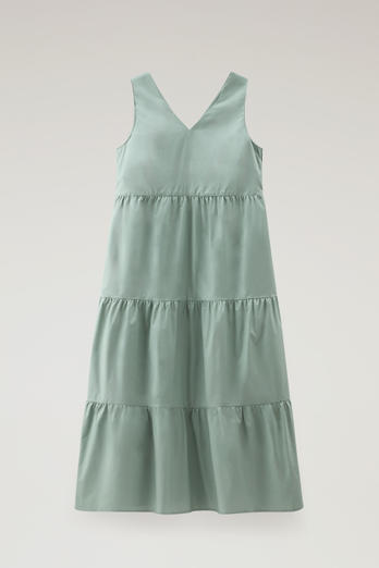 Dress in Pure Cotton Poplin Green | Woolrich