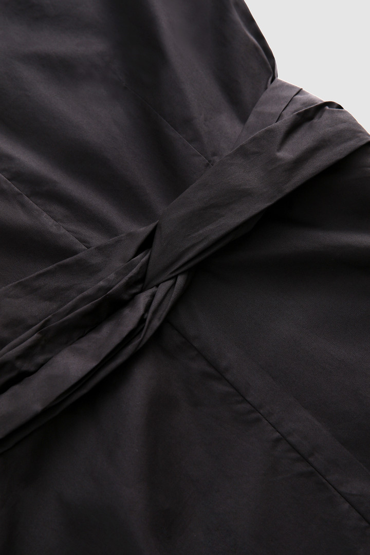 Kurzes Kleid aus Baumwollpopeline Schwarz photo 8 | Woolrich