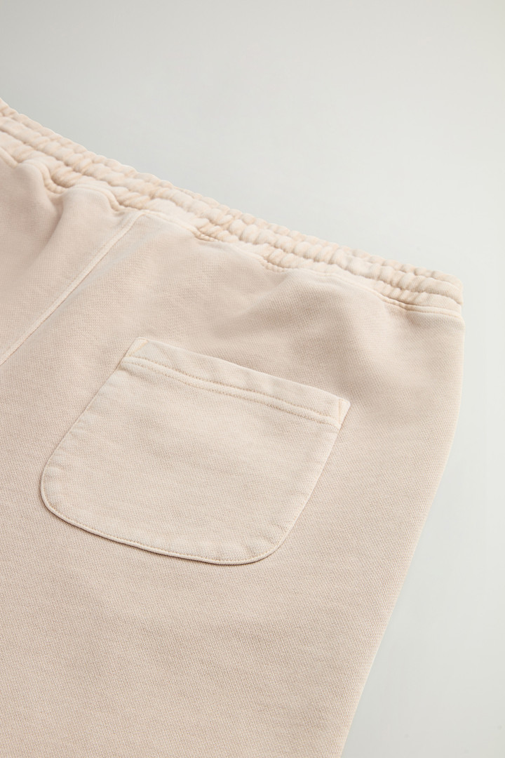 Garment-Dyed Pants in Pure Cotton Fleece Beige photo 7 | Woolrich