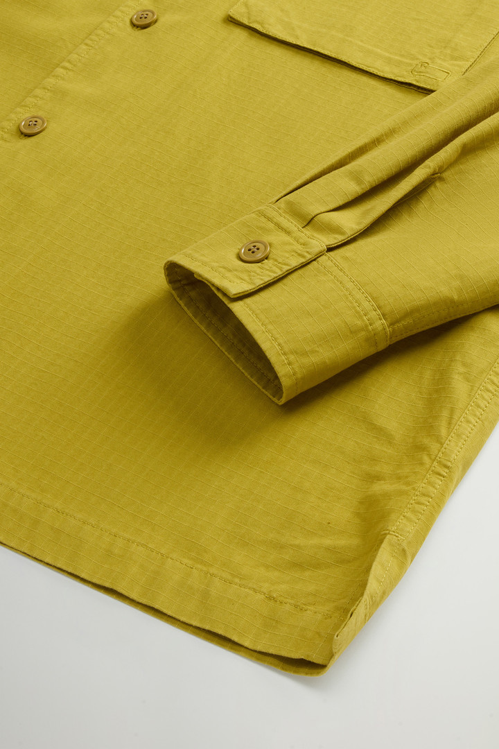 Garment-Dyed Pure Cotton Ripstop Shirt by Todd Snyder Yellow photo 7 | Woolrich