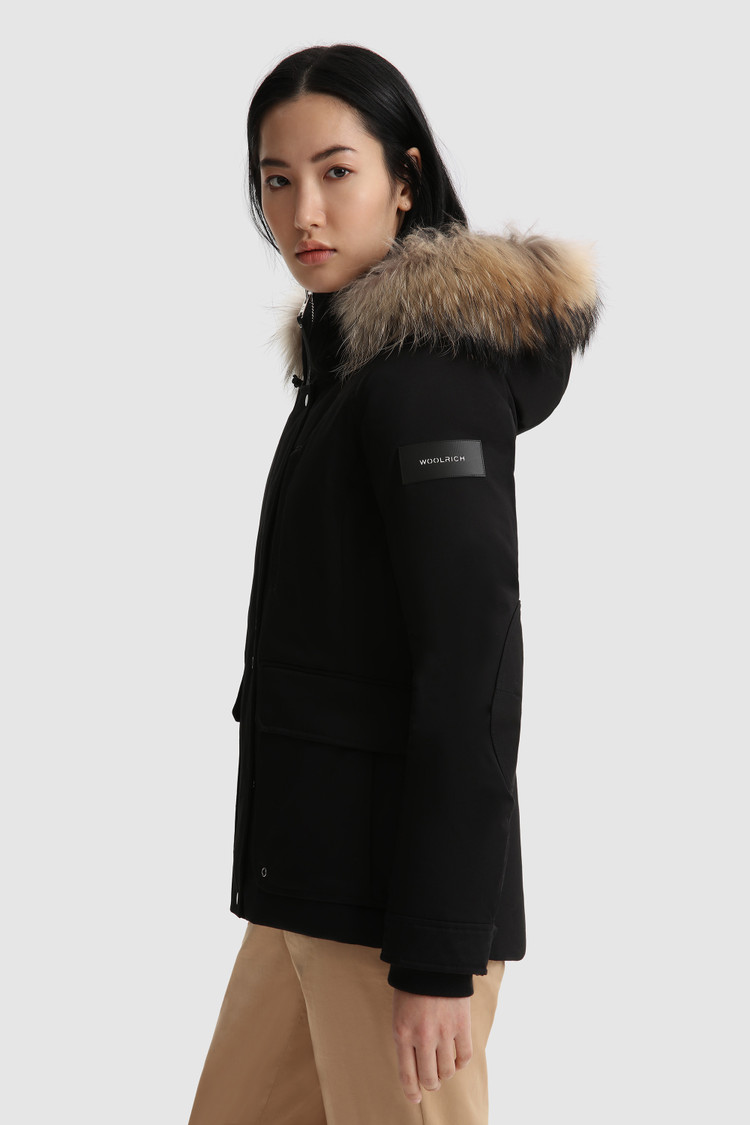 Yetna Parka con coulisse e cappuccio removibile